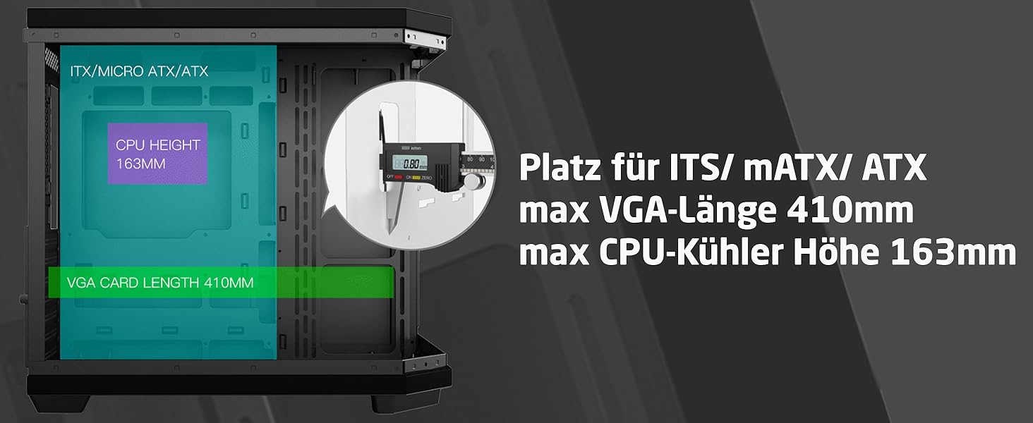 Корпус комп'ютера Rockstable Stonecliff ATX/mATX/ITX 180 скло Для материнських плат із задніми роз'ємами