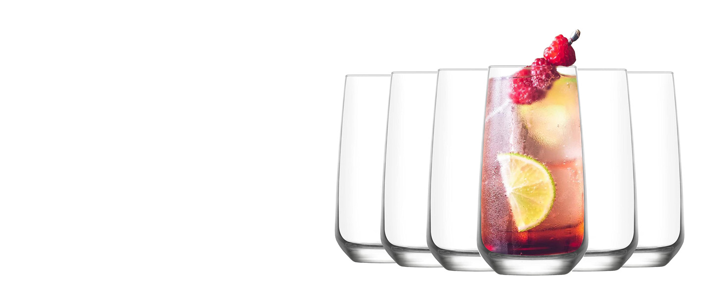 Набір склянок KONZEPT Longdrink 6 шт, 480 мл для коктейлів, соку та води