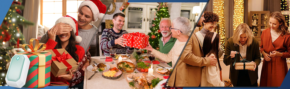 Електричний грілка для рук ITSHINY, набір 2 шт., 3 режими нагріву, USB-зарядка, для чоловіків, кемпінгу та полювання (синій)