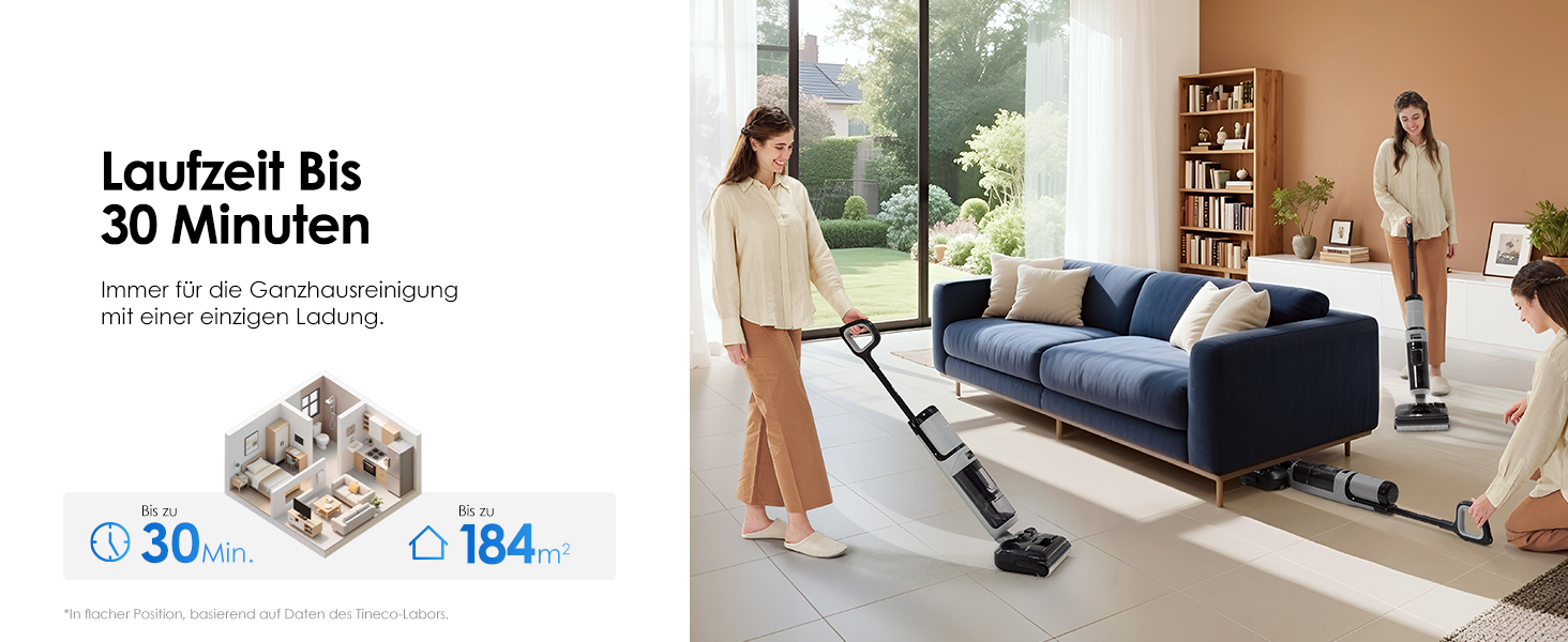 Tineco Floor ONE i5 Stretch: Акумуляторний пилосос 2-в-1 для вологого та сухого прибирання з функцією гарячого повітря