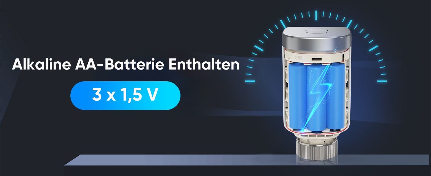 Розумний термостат для радіатора SALCAR TRV801W WiFi LCD, сумісний з Alexa та Google Home, Tuya Smart, без шлюзу