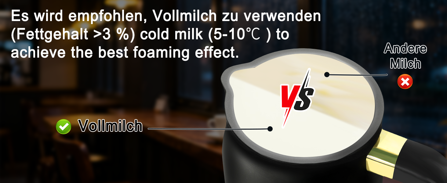 Електричний піноутворювач молока 4-в-1 з контролем температури для капучино та лате