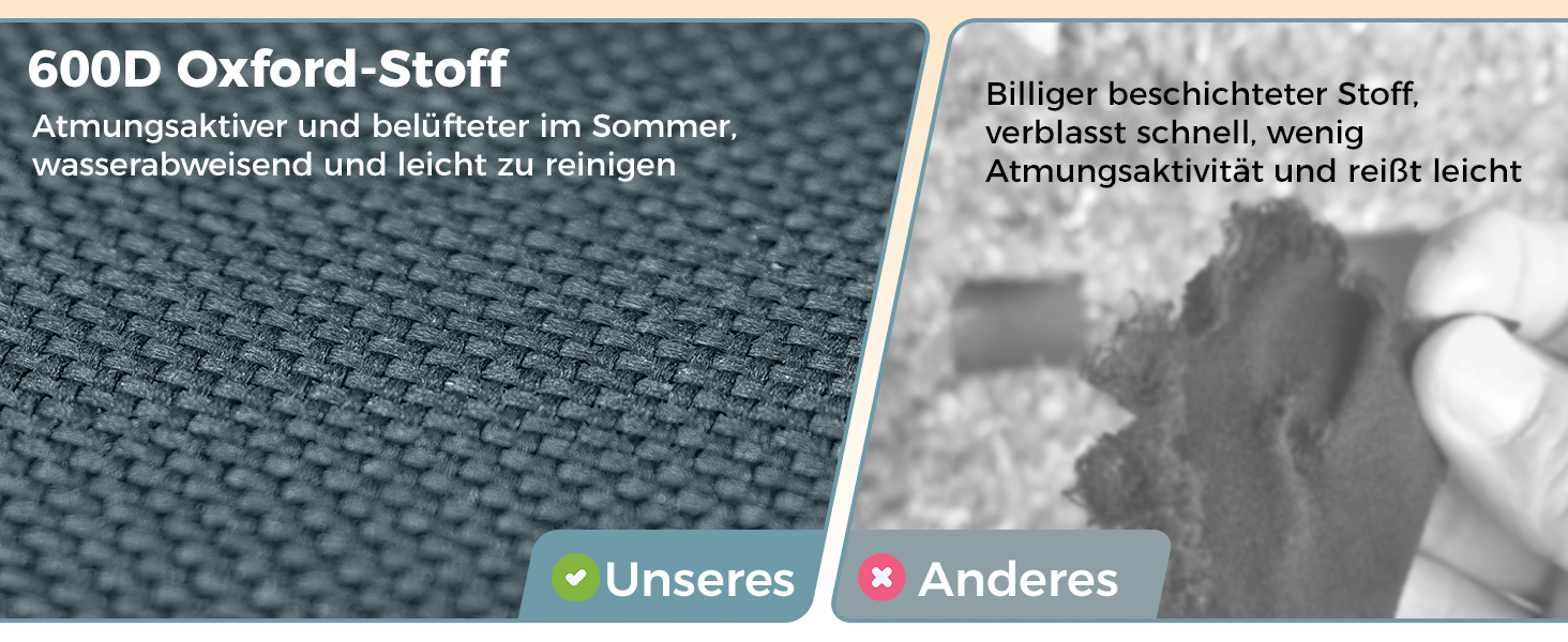 Лежак для відпочинку KingCamp великого розміру, складаний, 5 положень, для саду, кемпінгу, пляжу, 200 x 68 см, сірий, з подушкою та кишенею, до 200 кг