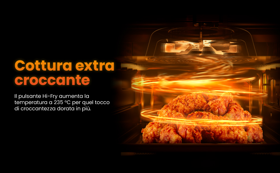 Аерофритюрниця Chefman 3.75L з технологією Hi-Fry, сенсорне керування, антипригарне покриття, чорна