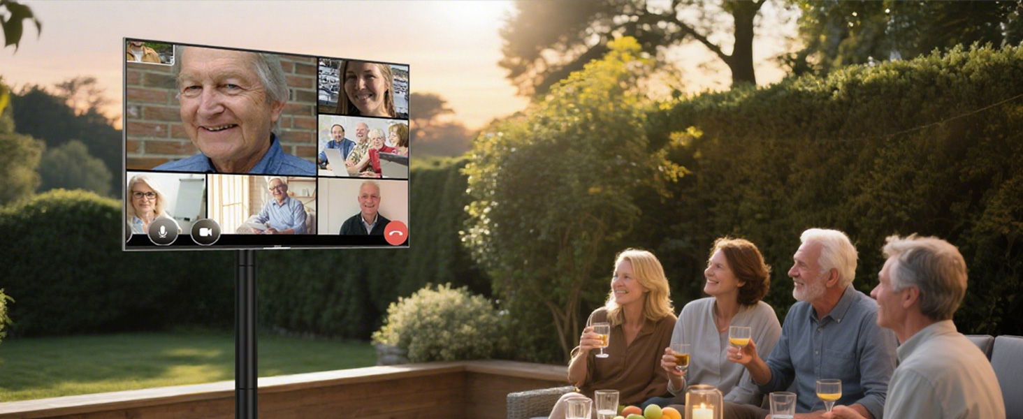 Мобільна підставка для телевізора Hemudu 23-60 дюймів LCD/LED, до 35 кг, VESA 400x400, регульована висота