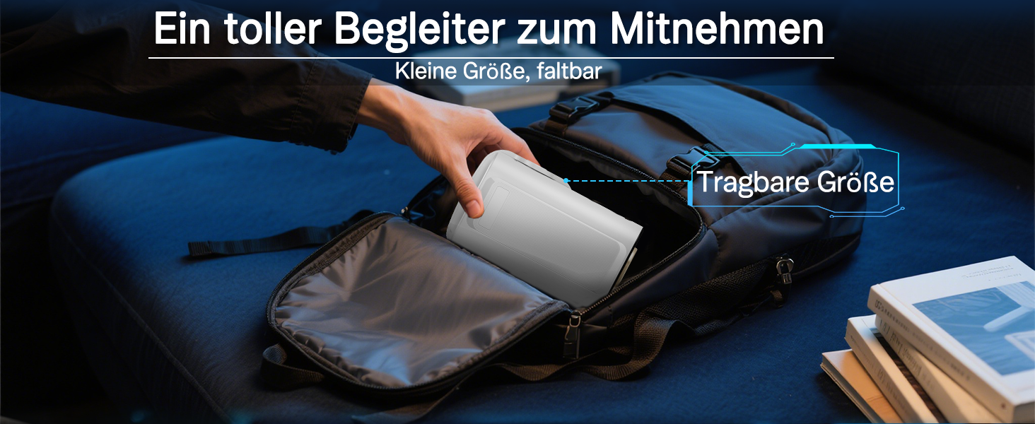 Портативний міні проєктор 4K з Wi-Fi та Android 11: підтримка 1080P Full HD, HDMI, для телефону/ПК/ноутбука, з вбудованим динаміком (HY260pro)