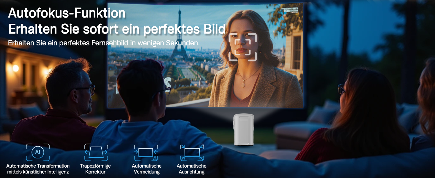 Портативний міні проєктор 4K з Wi-Fi та Android 11: підтримка 1080P Full HD, HDMI, для телефону/ПК/ноутбука, з вбудованим динаміком (HY260pro)