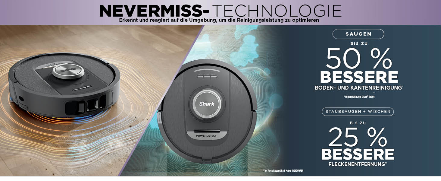 Робот-пилосос та миючий робот Shark PowerDetect RV2800ZEEU: 2-в-1, самостійне очищення, LiDAR, App-керування, чорний