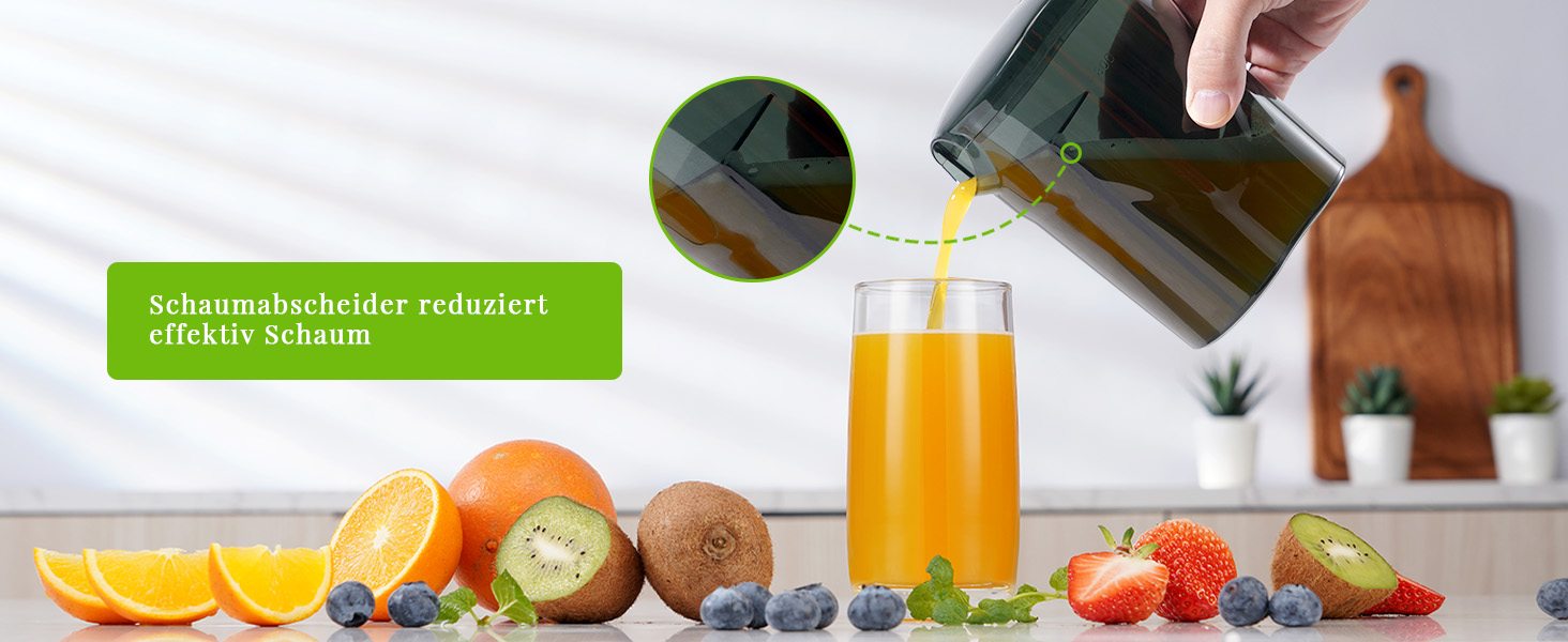 Шокер-віджимач GDOR 800W з нержавіючої сталі, 76 мм, 3 швидкості, для фруктів та овочів, швидке віджимання, легкий у чищенні, BPA-free