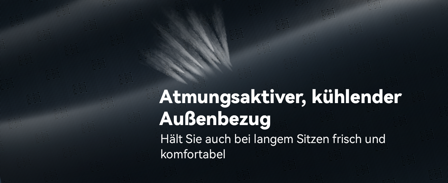 Подушка для спини Ergonomisches RückenKissen Travel Ease з гелевою піною Memory Foam, для офісного крісла, з антистатичним, приємним до шкіри чохлом, для комфортної посадки (Чорний)