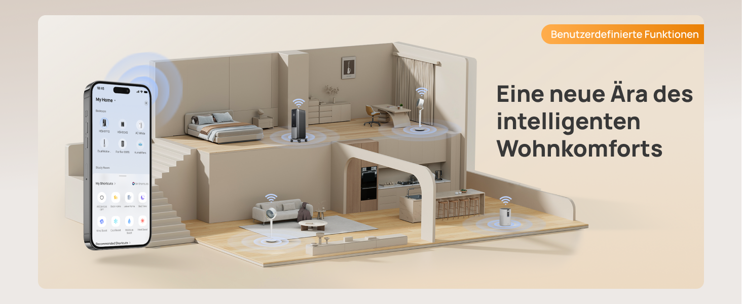 Електричний масляний радіатор Dreo OH310, 2000W, з пультом керування, 9 ребер, термостат, таймер, захист від перегріву та перекидання