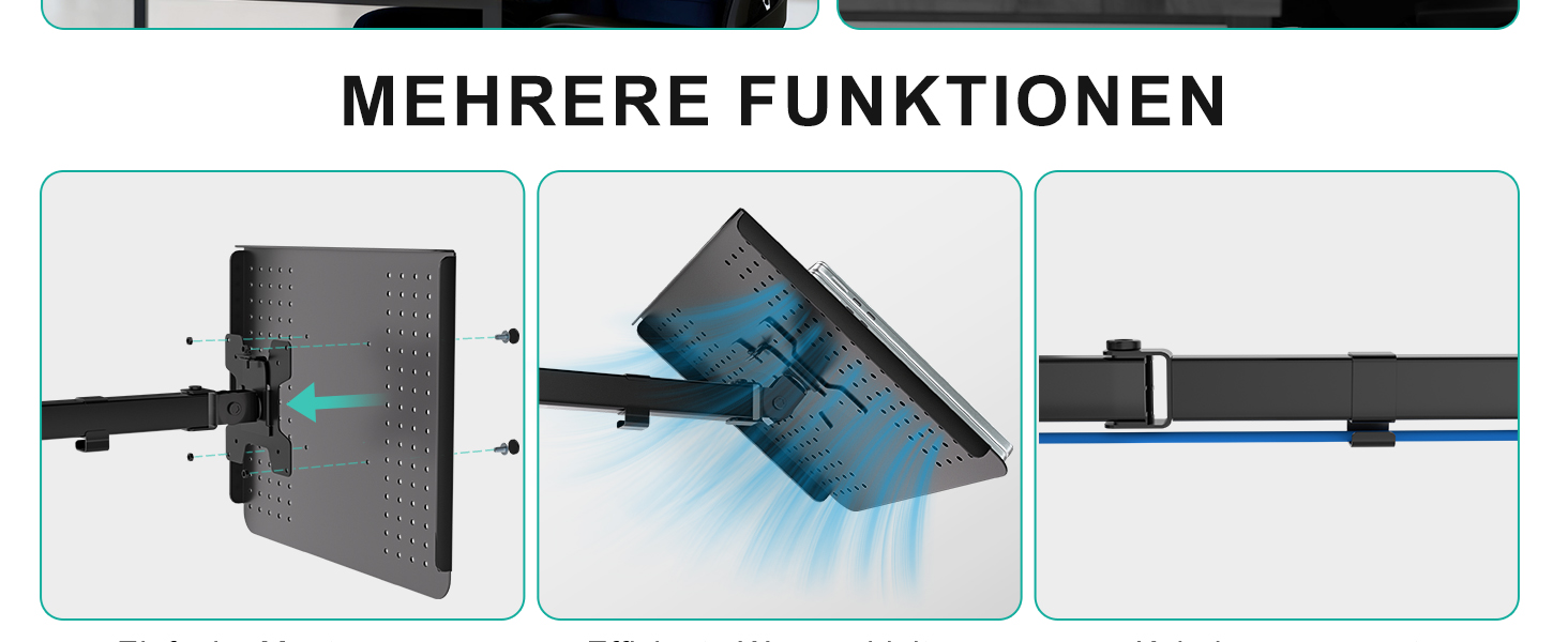 Підставка для ноутбука WALI на стіл - ергономічна, для 17