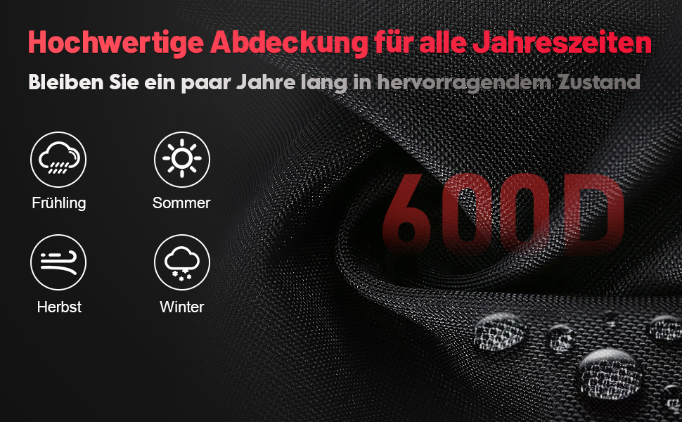 Чохол для садово-патіо меблів Zettum 160x135x73 см, водонепроникний, 600D Oxford, захисна накривка для саду та тераси