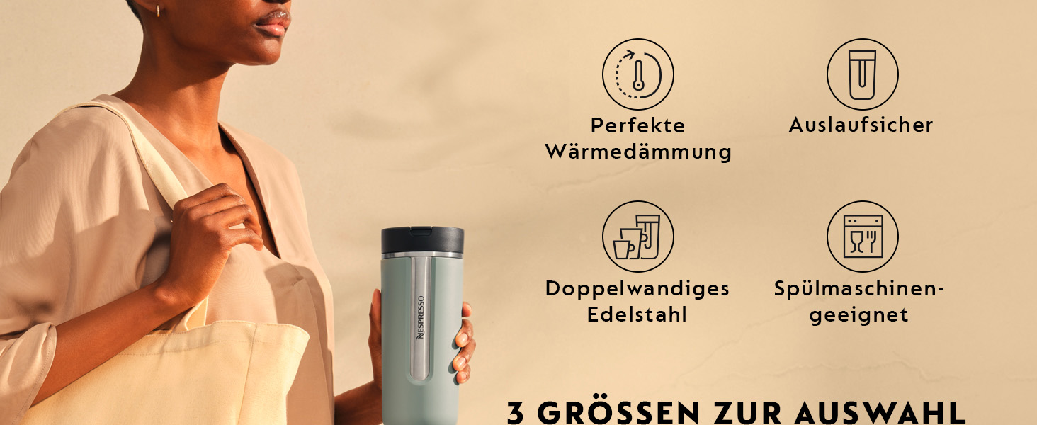 Термокружка Nespresso Travel Mug Small Sage Green 300 мл - Sage Green (Salbeigrün)