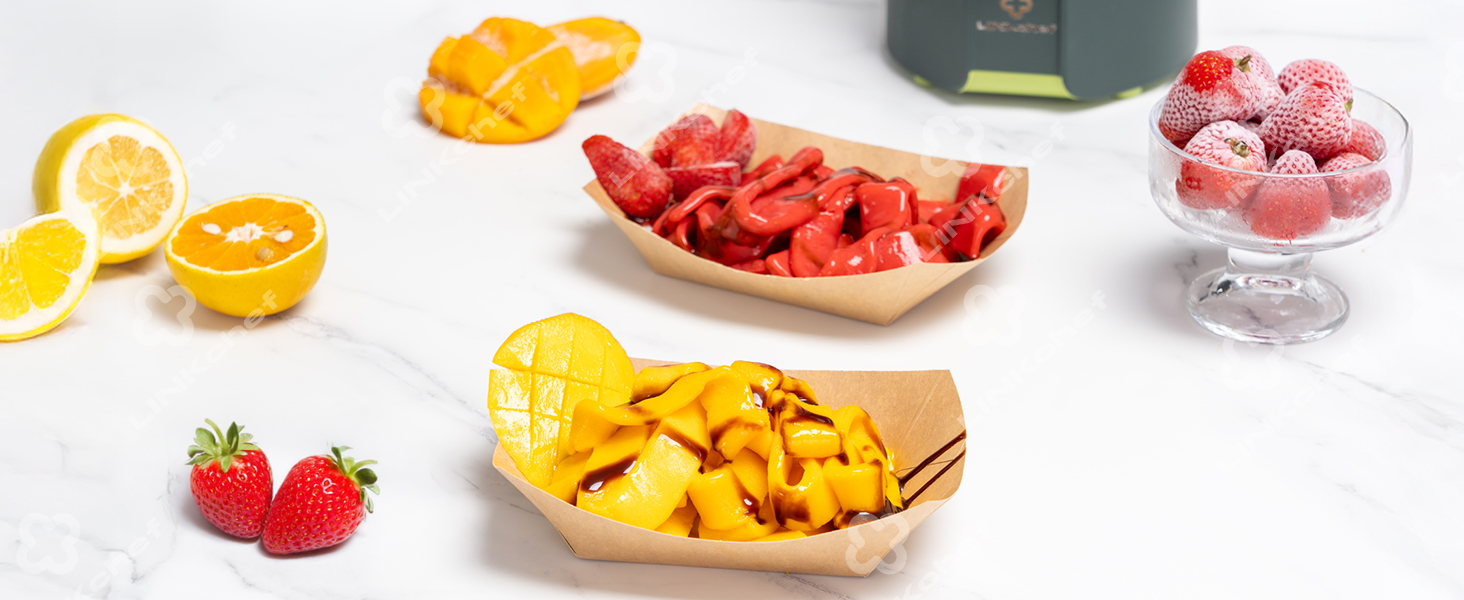 LINKChef Швидковичавник Slow Juicer: холодний віджим, для овочів та фруктів, легко миється, BPA Free, 200W (зелений)