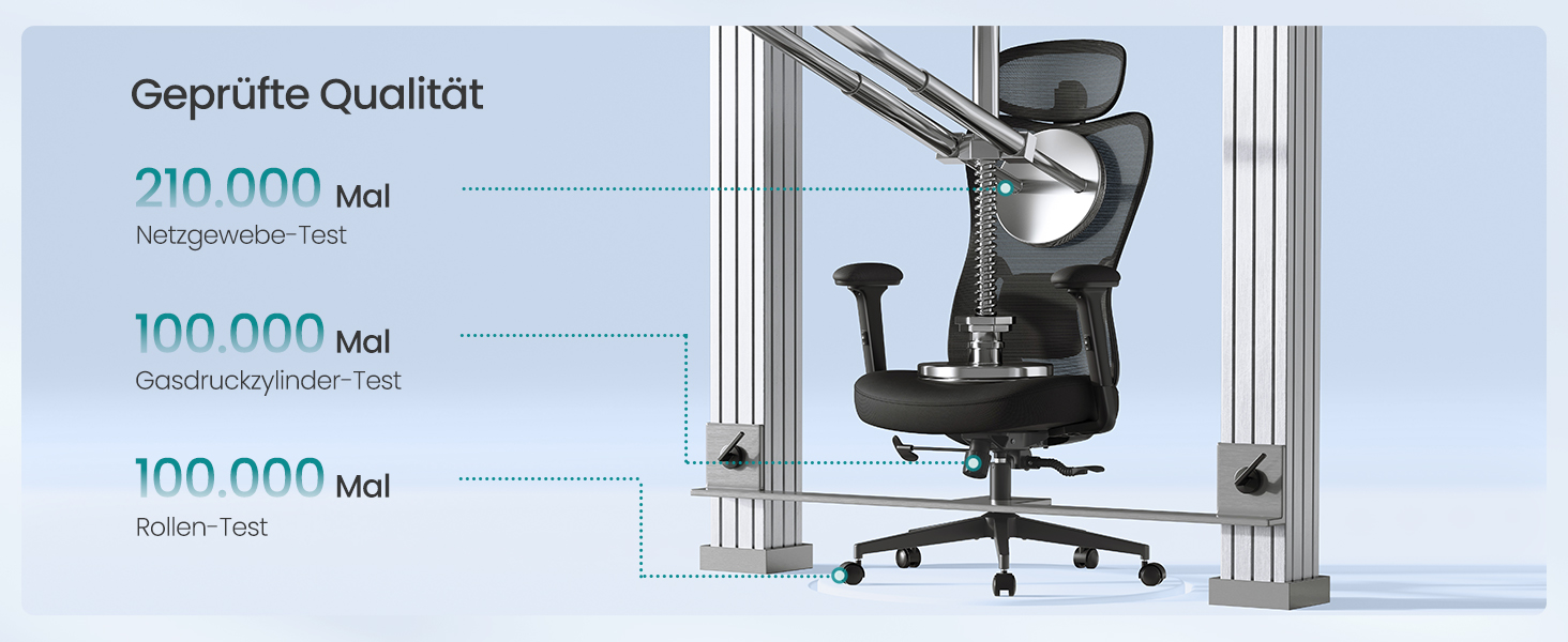 Офісний стіл SONGMICS: ергономічне крісло з регульованою поперековою та підголовною підтримкою, до 150 кг, регульована висота, чорний (OBN066GD01)