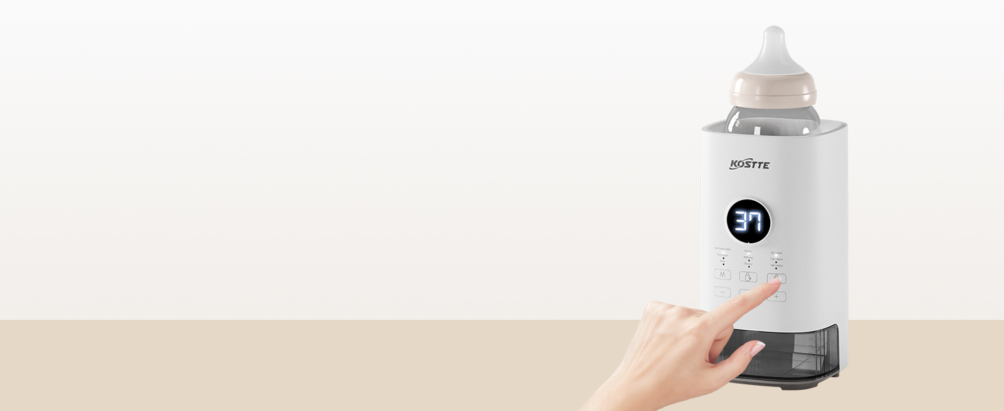 Підігрівач для пляшечок KOSTTE - універсальний, для грудного молока та суміші (білий)