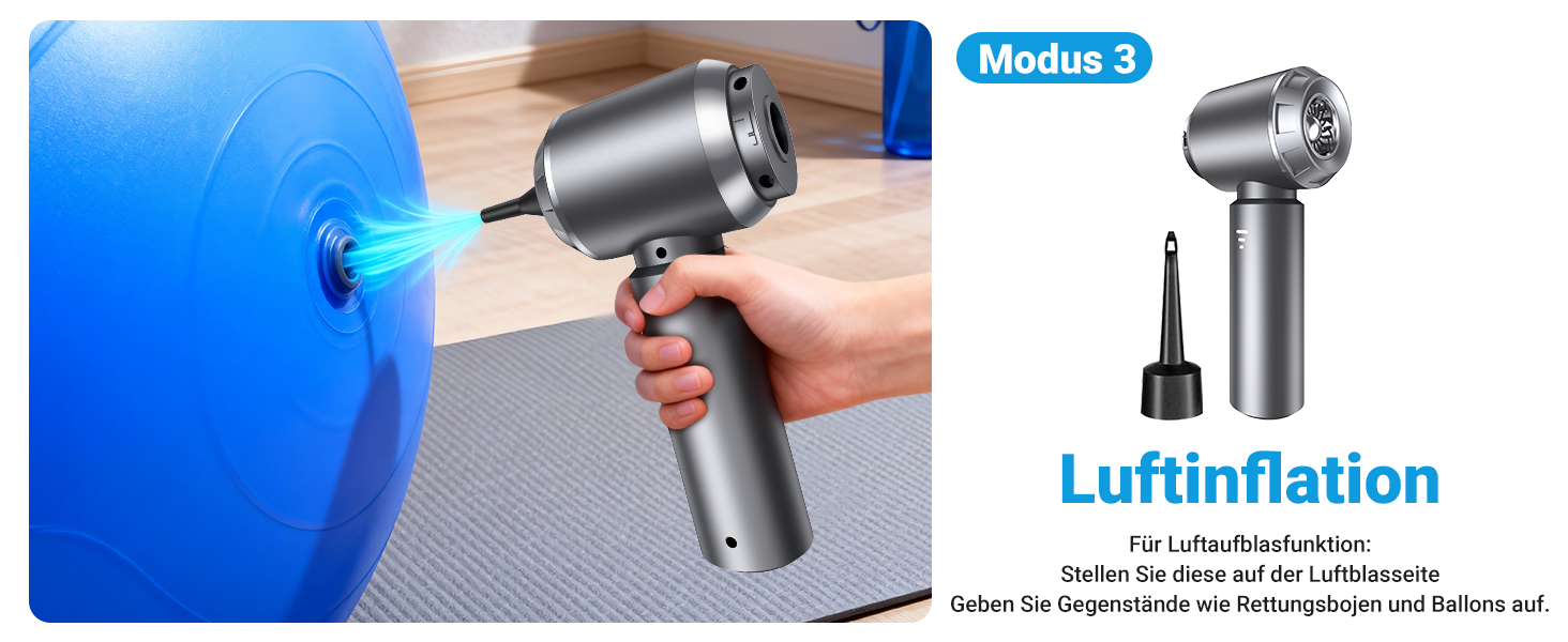 Акумуляторний ручний автомобільний пилосос 4 в 1, безщітковий двигун, потужність 26000 Па, портативний міні-пилосос для авто, офісу та клавіатур, сірий