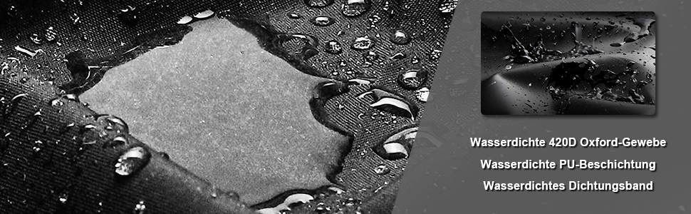 Захисний чохол для парасольки (400см) - водонепроникний, стійкий до УФ, для саду та ринку, чорний