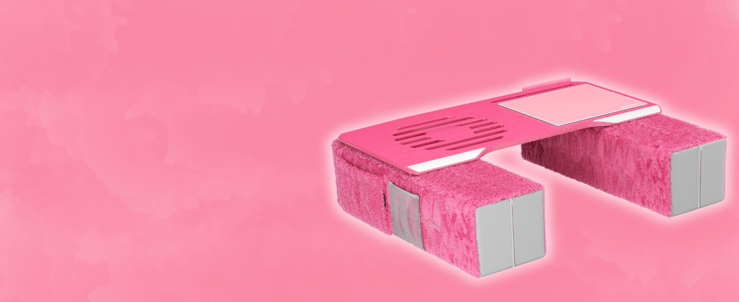 Couchmaster CYWORX: ергономічний стіл для ноутбука на диван, софу чи ліжко (рожевий)