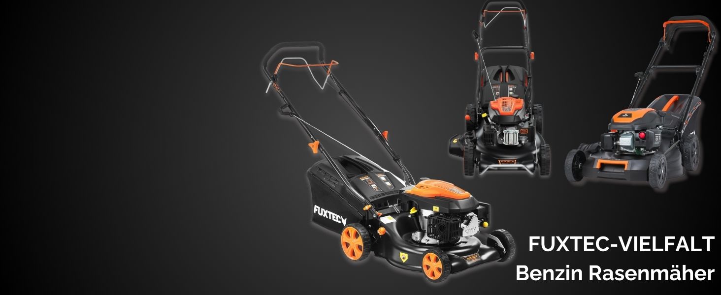 Бензиновий газонокосарка FUXTEC FX-RM4346 3в1 з приводом на задні колеса, ширина косіння 42 см, 146 см³, 40 л, збір трави