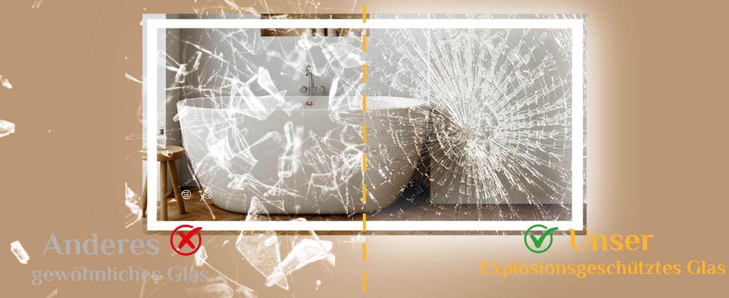 Дзеркало для ванної кімнати Clevich з підсвічуванням 80x60 см, LED, 3 кольори світла, диммування, захисне скло, сенсорне управління, функція пам'яті, антизапар, 120L x 60B см