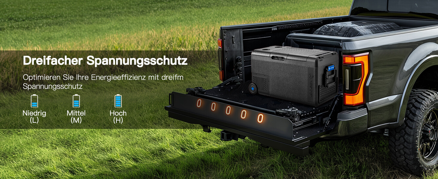 Автомобільний компресорний холодильник AAOBOSI 38л: Електричний охолоджувач для авто, кемпінгу, риболовлі (-20°C/+20°C), 12/24V/230V, USB