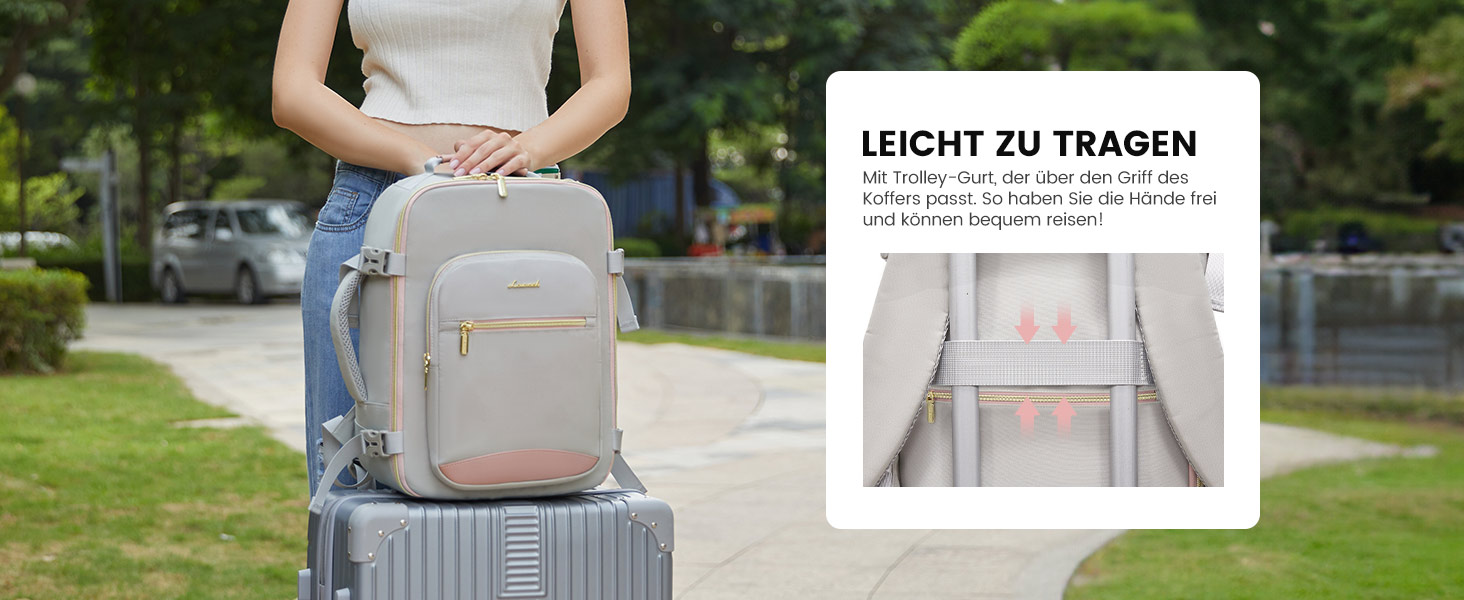 LOVEVOOK Рюкзак ручної об'єм Ryanair, 40x20x25 см, для ноутбука 13.3