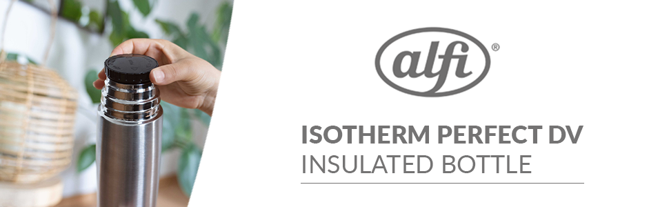 Термос alfi з нержавіючої сталі isoTherm Perfect, герметична пляшка для пиття, матова пляшка з нержавіючої сталі об'ємом 500 мл, ізольована пляшка з поїлкою