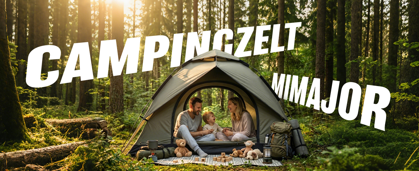 Автоматичний намет для кемпінгу Pop Up на 2/3/4 особи, водонепроникний (3000мм) та вітрозахисний двошаровий намет-купол зі швидким встановленням