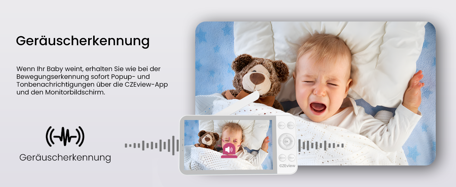 Відеоняня з камерою 2.5K, 5.5