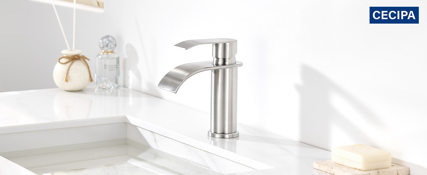 Змішувач для ванної CECIPA, нержавіюча сталь, висота виливу 86 мм, для ванної кімнати
