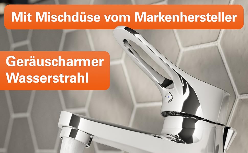 Змішувач для ванної кімнати Verona з витяжною штангою та комплектом зливу, однозахватний, хром