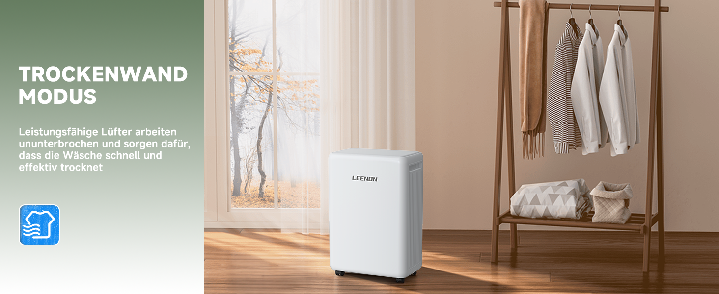 Електричний осушувач повітря 12L/день з таймером, фільтром та захистом від дітей. Тиха робота, смарт-режим, економія енергії, проти цвілі та вологи.