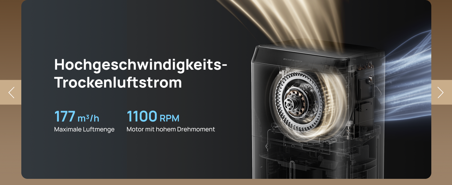 Dreo Розумний осушувач повітря - 20л, для приміщень до 37 м², з керуванням через додаток та Alexa, 3 режими, таймер, регулювання вологості, з відводом води, для спальні та ванної кімнати, білий/чорний