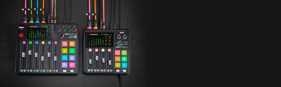 RØDE RØDECaster Duo: Професійний аудіомікшер для подкастів, стрімінгу та музики (RCP Duo Noir)