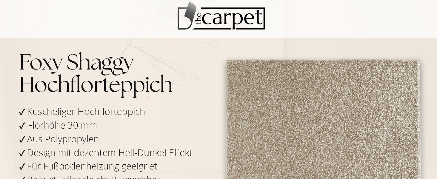 Килим для дому The carpet з високим ворсом 160х230 см зелений