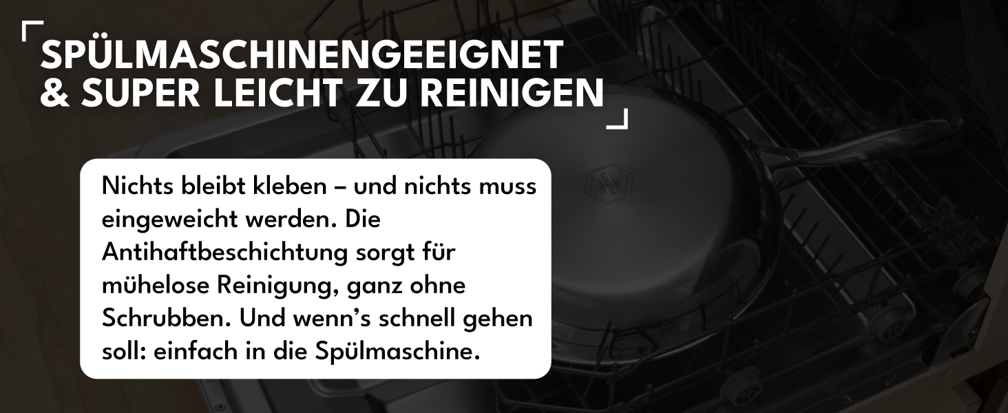 Сотейник Onyx Cookware 26 см, 3.7 л — глибока сковорода для всіх типів плит (включаючи індукцію), антипригарне покриття, сталь/алюміній, до 260°C, без PFAS