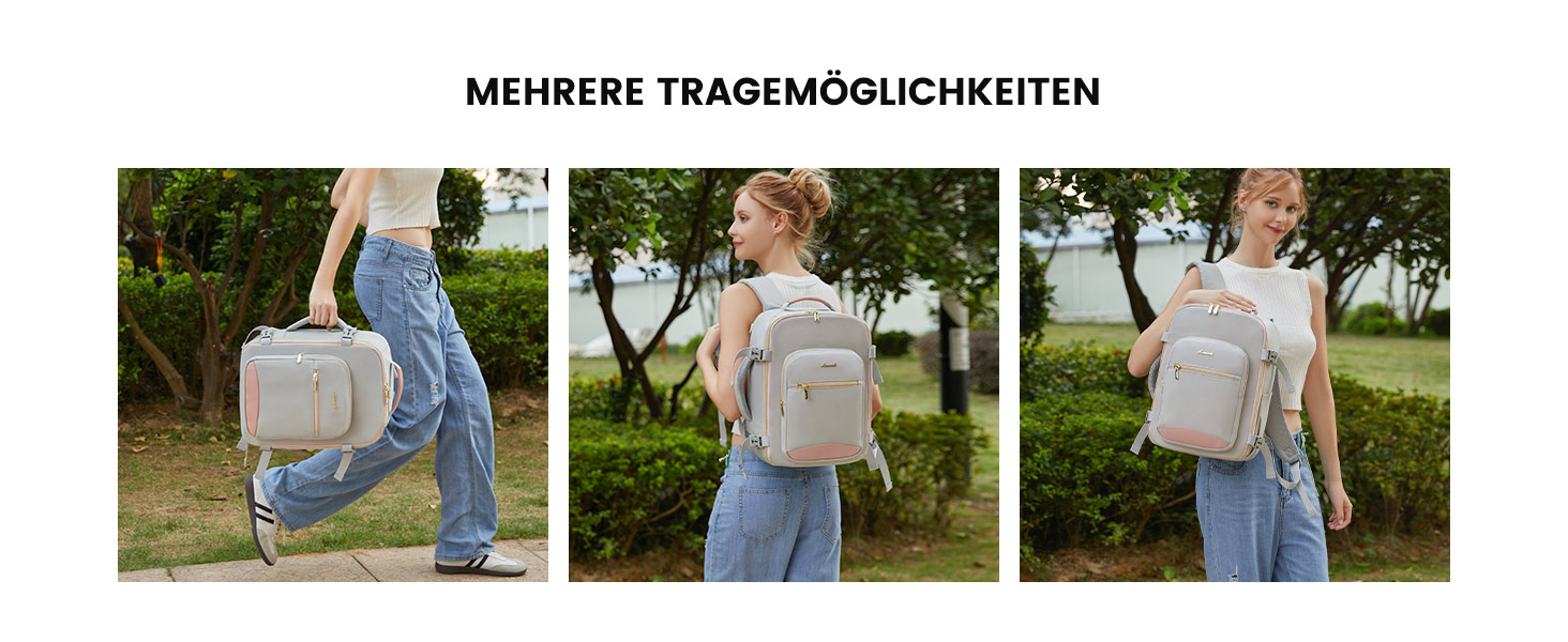 LOVEVOOK Рюкзак ручної об'єм Ryanair, 40x20x25 см, для ноутбука 13.3