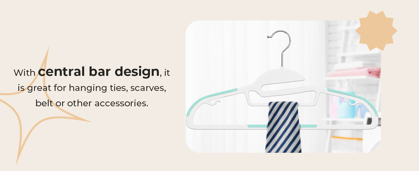 50 шт. Плечі для одягу HOUSE DAY з пластику, неслизькі, для вологого та сухого одягу, обертаються на 360°, міцні, економія місця