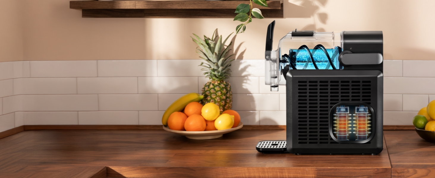 Машина для приготування крижаного напою Cecotec Slush-Eis 2.6L Twist&Ice 2600 з 6 режимами, сенсорне керування