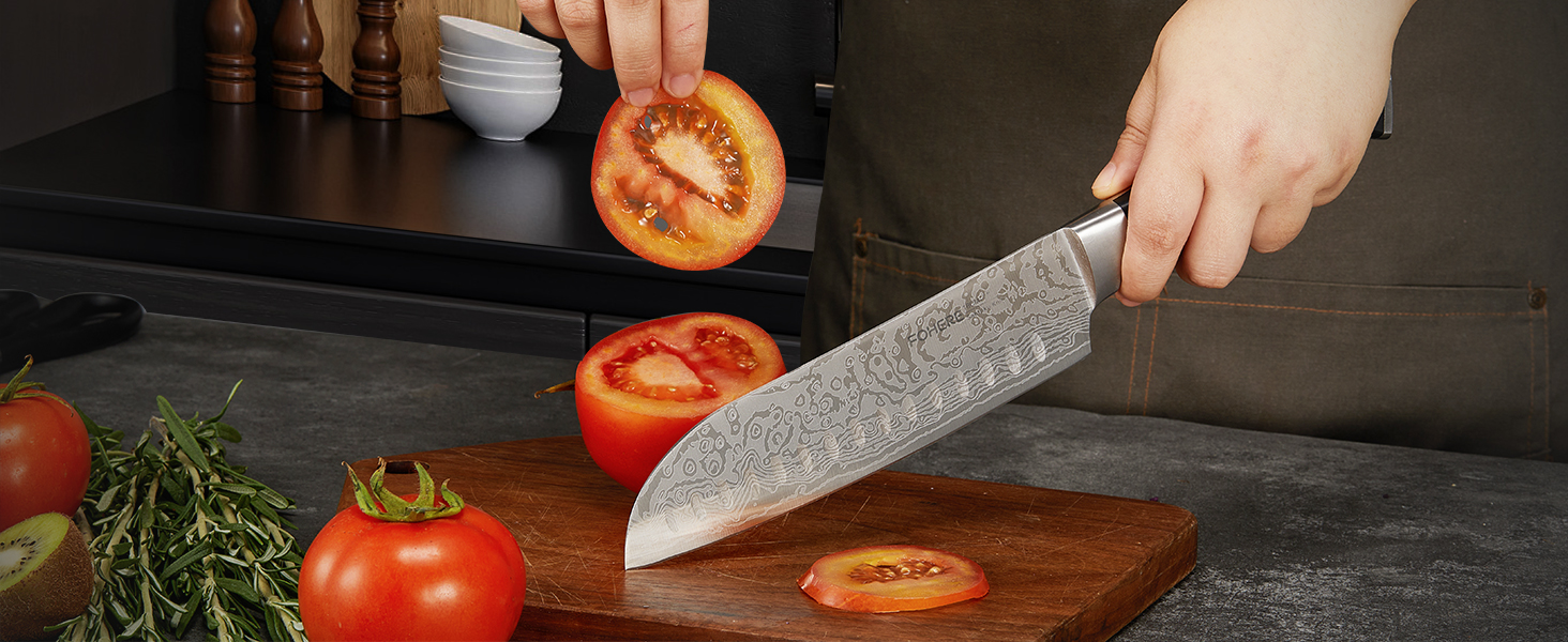 Набір ножів FOHERE 14 предметів з автозаточкою, кухонний набір з нержавіючої сталі, професійний, з ергономічними ручками