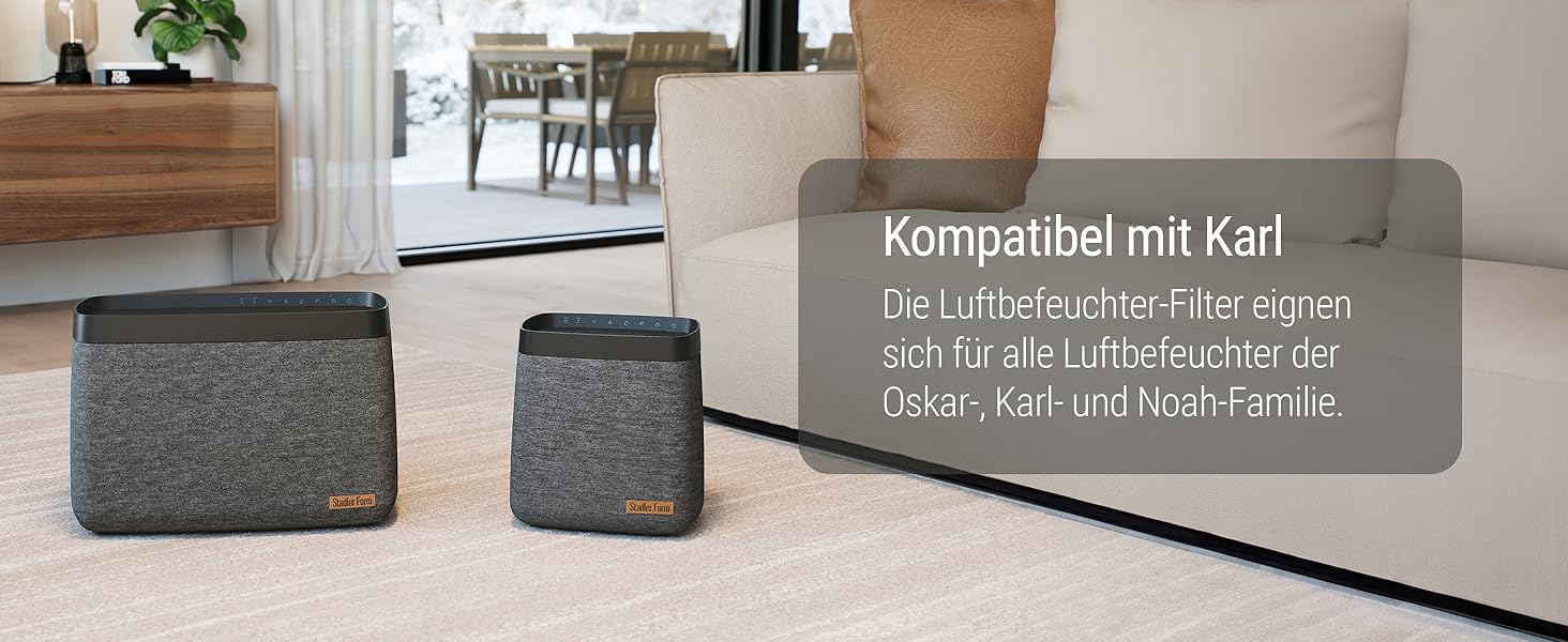 Фільтр для зволожувача повітря Stadler Form, антибактеріальний, комплект 8 шт. (Oskar, Karl)