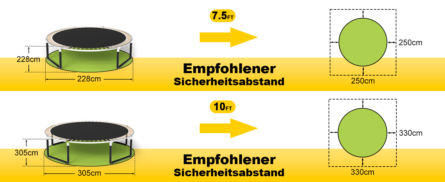 Батут садовий Devoko з сіткою та баскетбольним кільцем, діаметр 305 см, до 150 кг - для дітей та дорослих, чорний