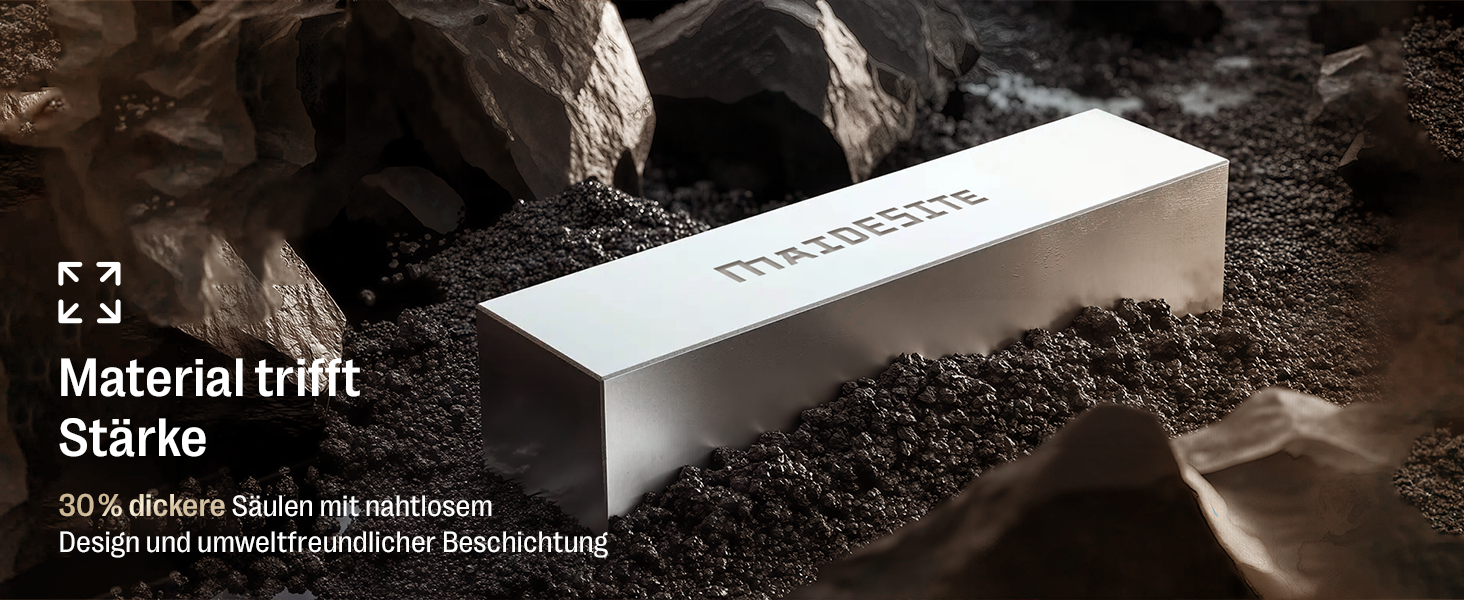 Регульований стіл MAIDeSITe S2 Pro 160x80 см: електричний, з захистом від зіткнень, чорний