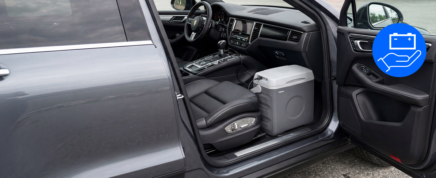 Автомобільний холодильник/термос Medion MD10735 35л (12V, 230V, USB) Сірий