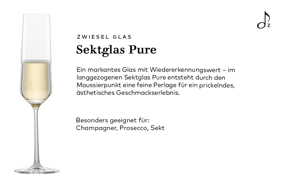 Набір для романтичного вечора Zwiesel Glas Date Night Pure (4 шт.): келихи для шампанського (297 мл) та червоного вина (540 мл), Tritan®-кришталь, Made in Germany