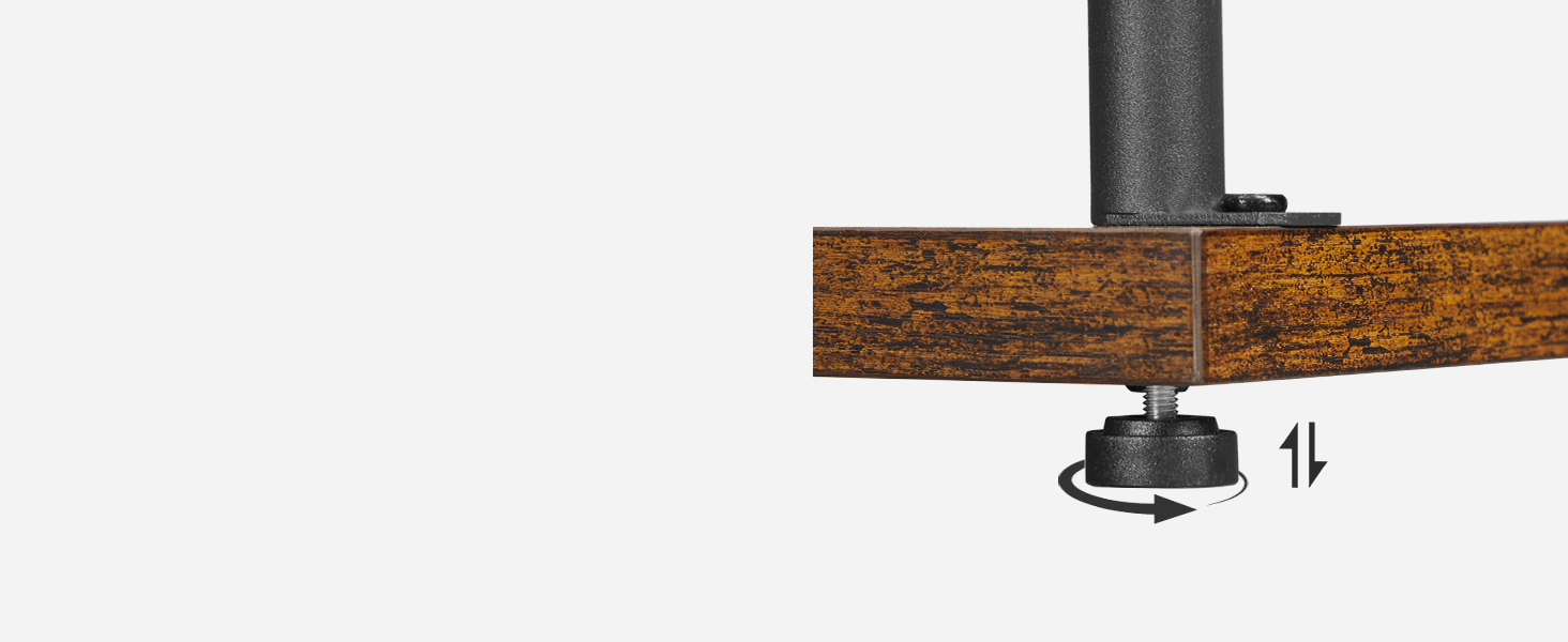 Підставка для рушників HOOBRO, стояча, з 2 перекладинами, білий + натуральне дерево, 40 x 24 x 80,5 см