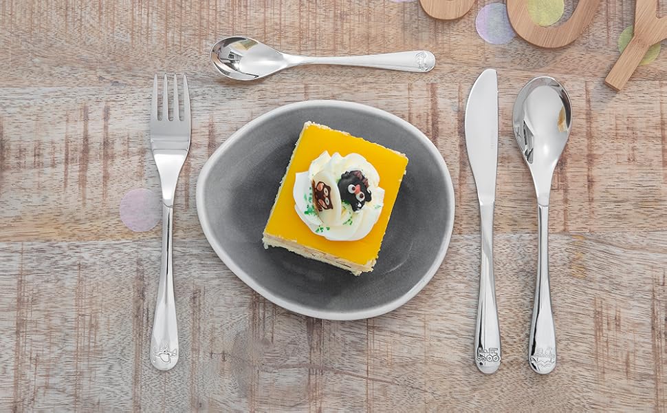 Дитячий столовий набір Miffy 4 шт. з нержавіючої сталі