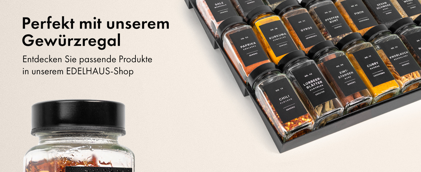 Набір баночок для спецій кутовий (24 x 120 мл) з нержавіючою кришкою, дозатор, 240 етикеток, чорний колір. Організатор спецій, контейнери для спецій преміум-якість [10,7 см x 4,5 см]